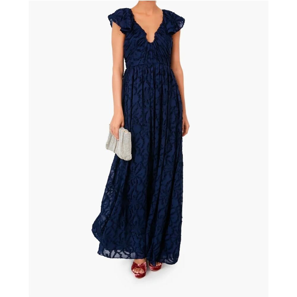 Tanya Taylor Leonie Gown Navy - Picture 12 of 12